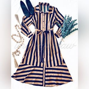 🖤DRESS ~ NWOT ~ SHEIN Long Dress with tie & ruffled hem🖤